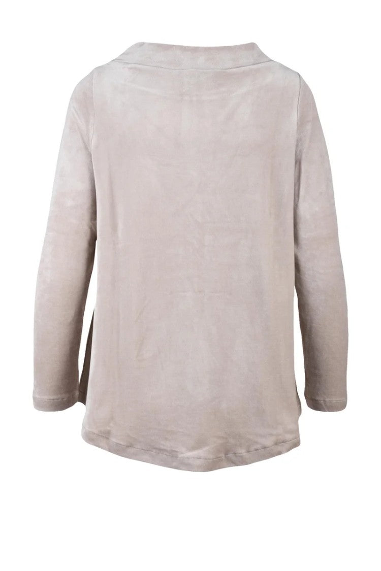 Mama B. Beige Plush Chenille Sweatshirt
