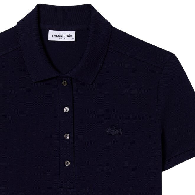 Lacoste Polo Dress In Soft Mini Stretch Cotton Piqué