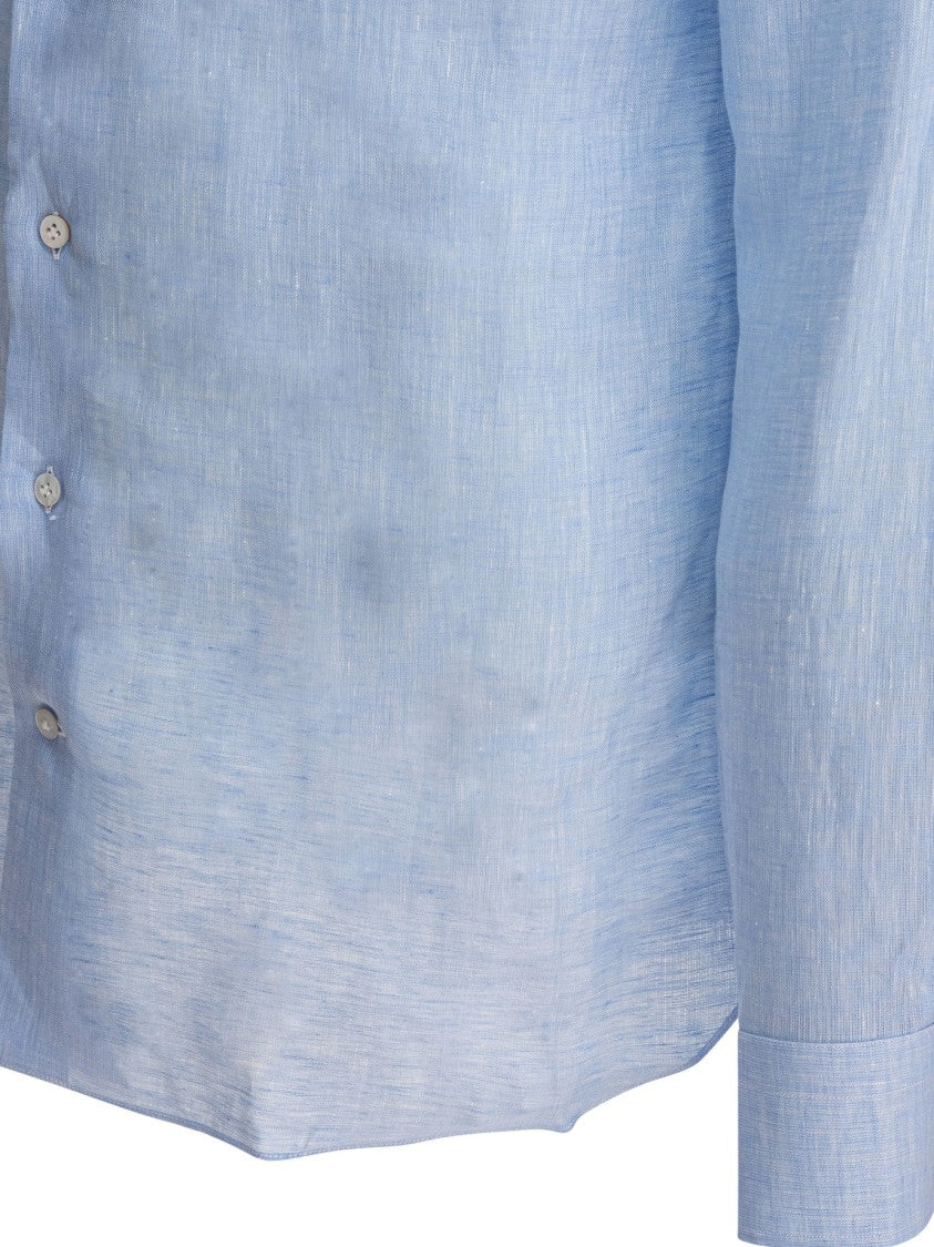 Borriello Light Blue Linen Shirt