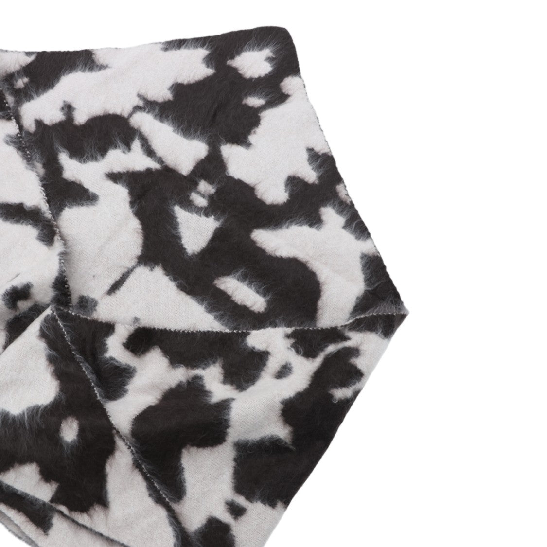 Guest In Residence Cow Print Plush Scarf