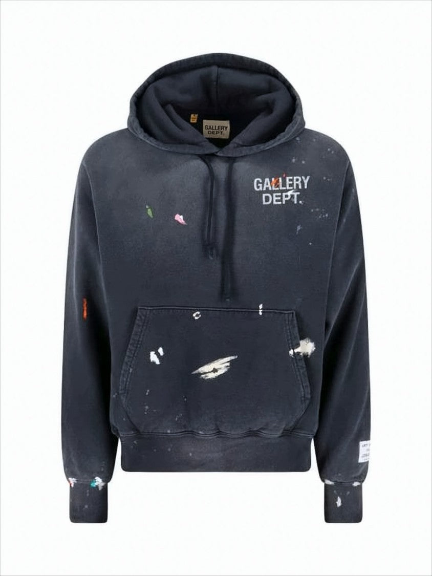 Gallery Dept. Painted Logo Pullover Hoodie With Distressed Finish