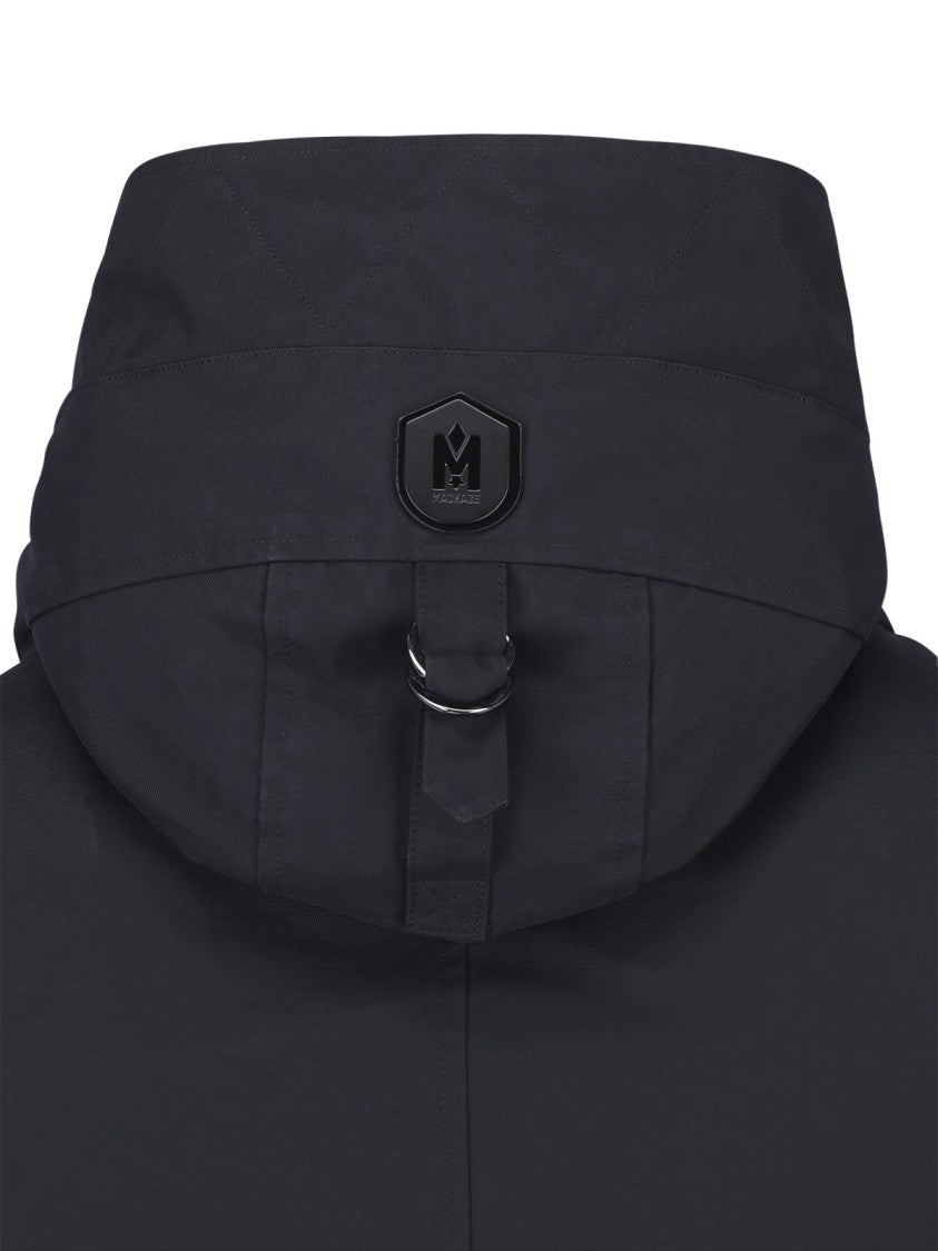 Mackage Black Edward Hooded Waterproof Jacket