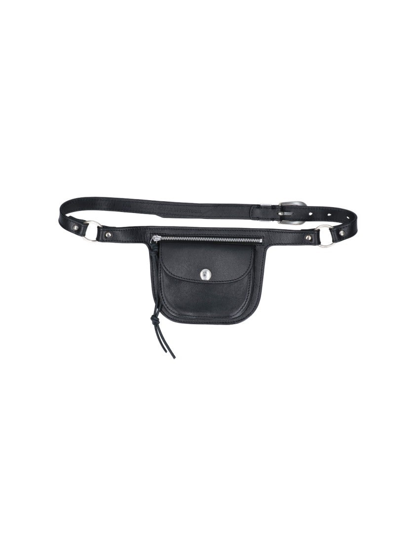 Our Legacy Black Calfskin Belt Bag