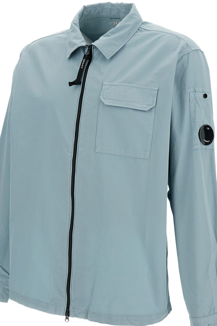 C.P. Company Light Blue Organic Gabardine Shirt Jacket