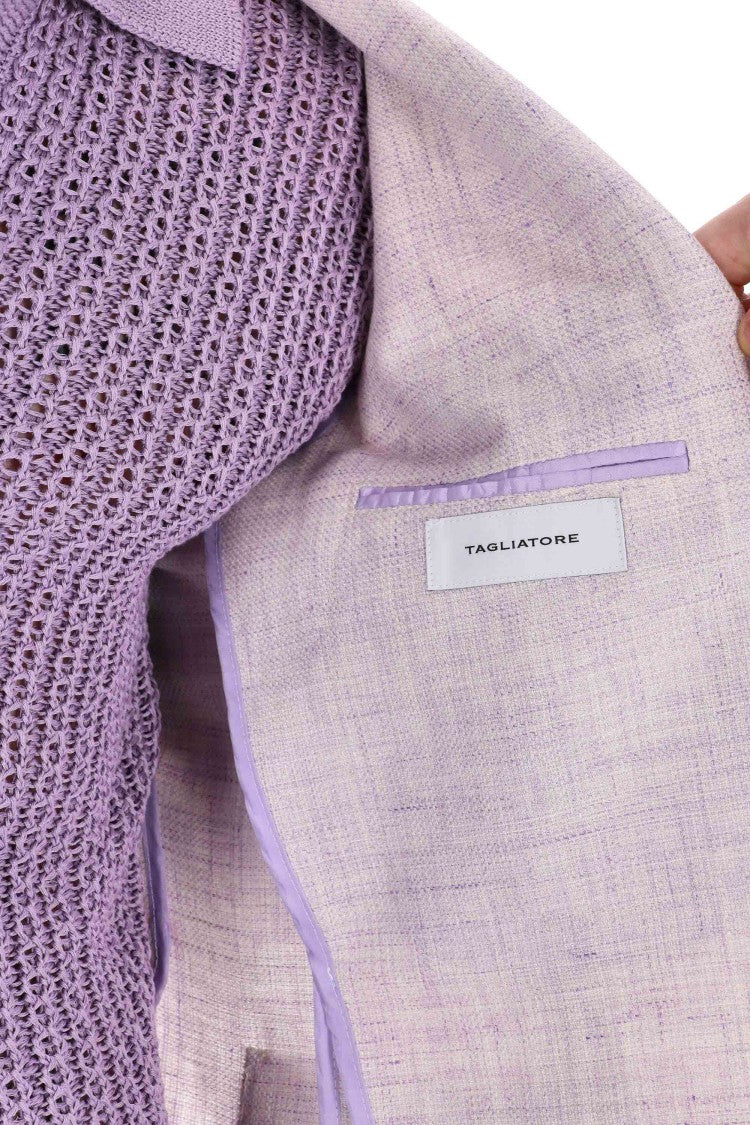 Tagliatore Montecarlo Line Linen-Wool Knitted Jacket