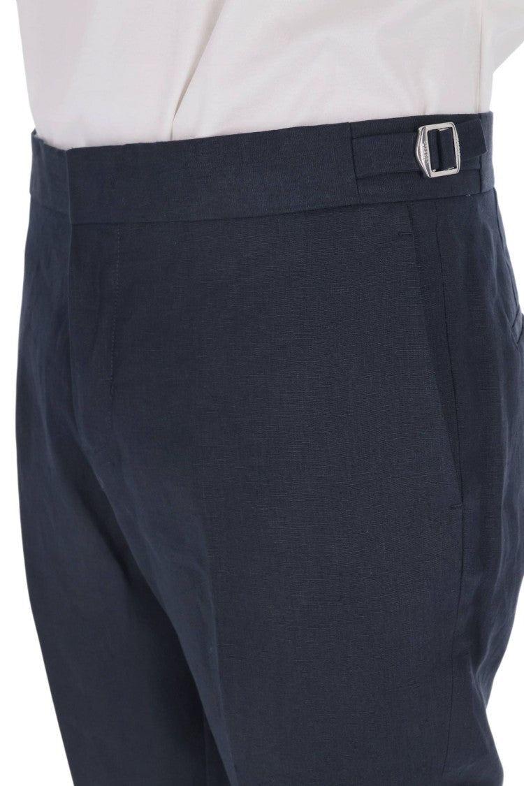 Orlebar Brown Griffon Lightweight Linen Straight-Leg Pants