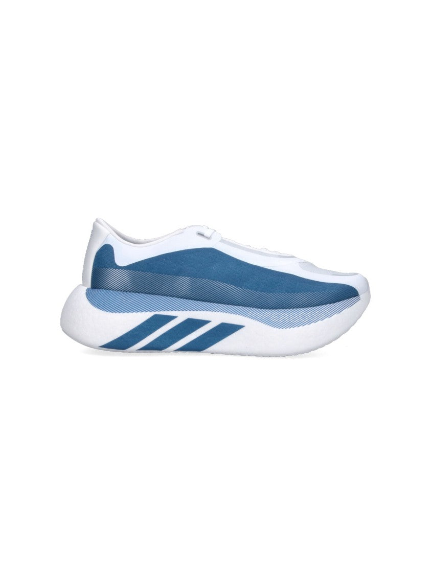 Adidas White Aerodynamic Blue Mesh Panel Sneakers