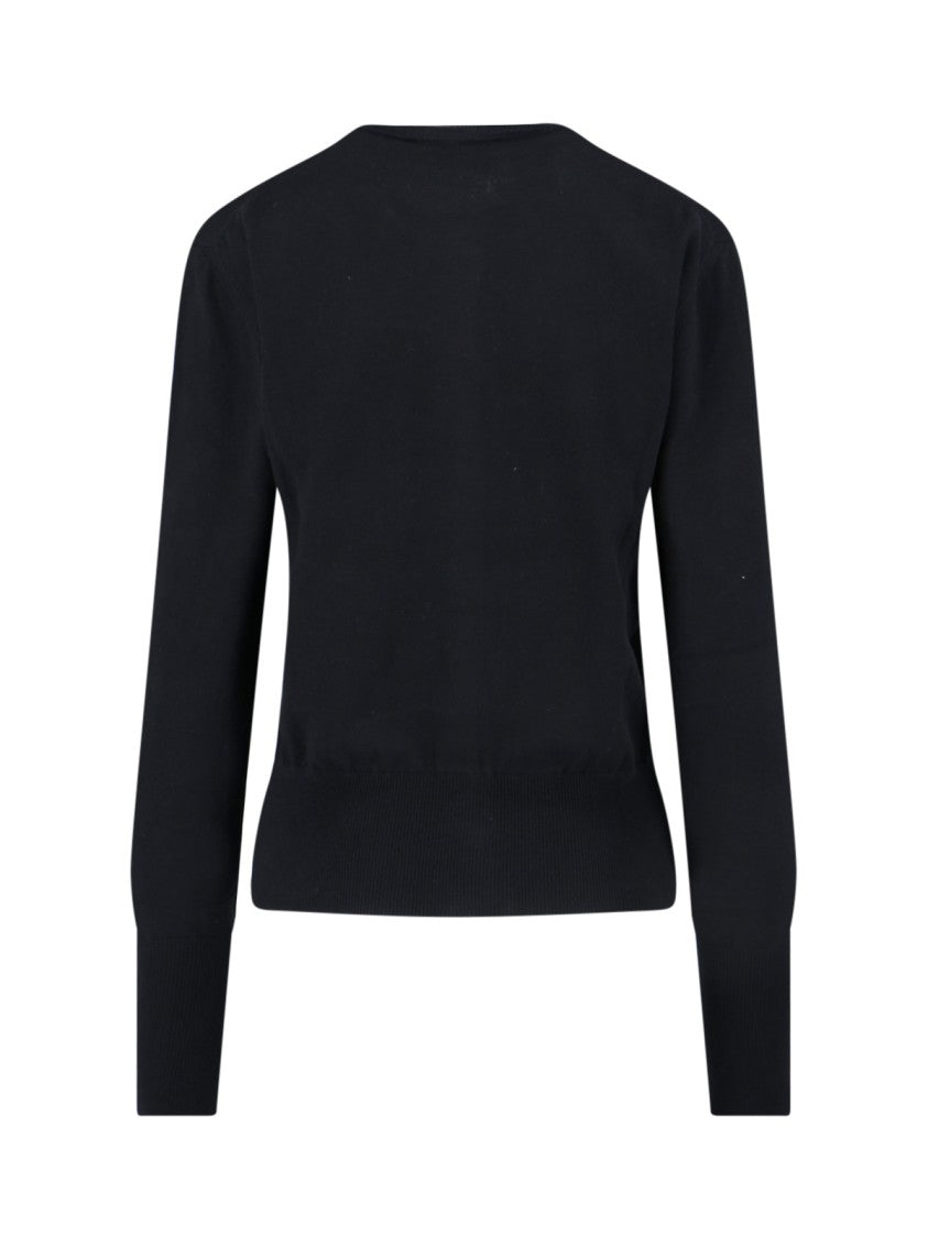 Vivienne Westwood Black Bea Logo Cotton Cardigan