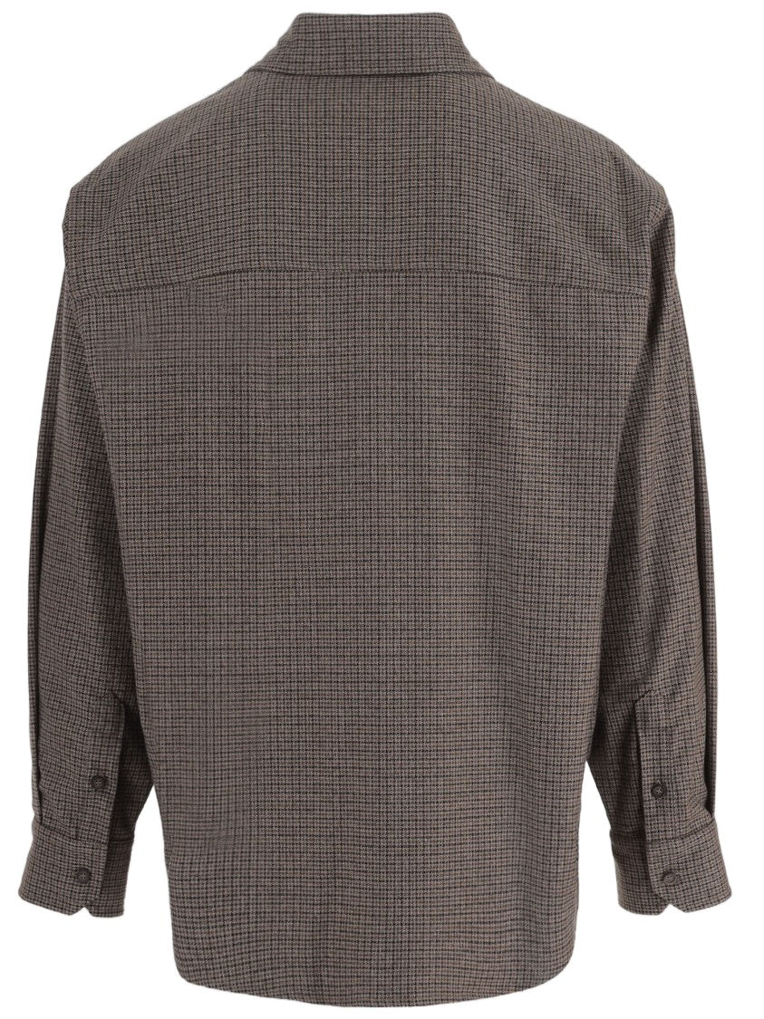 Darkpark Auburn Checkered Casual Shirt With Classic Collar