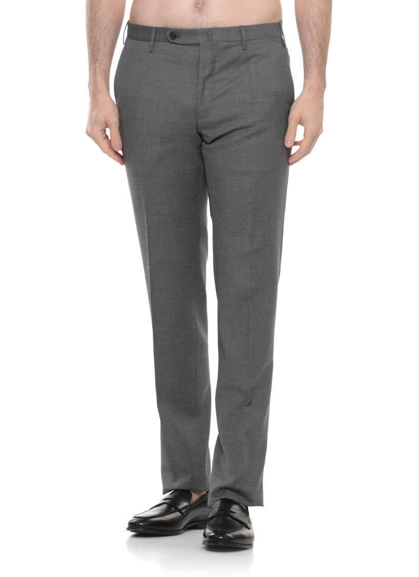 Incotex Grey Super 130'S Virgin Wool Chino Pants