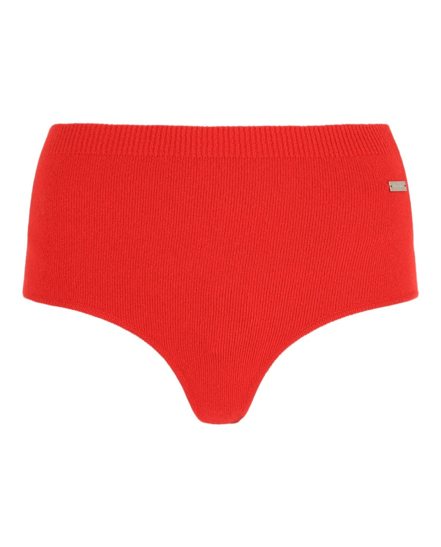 Ferragamo Ribbed Texture High-Waisted Knitted Coulottes
