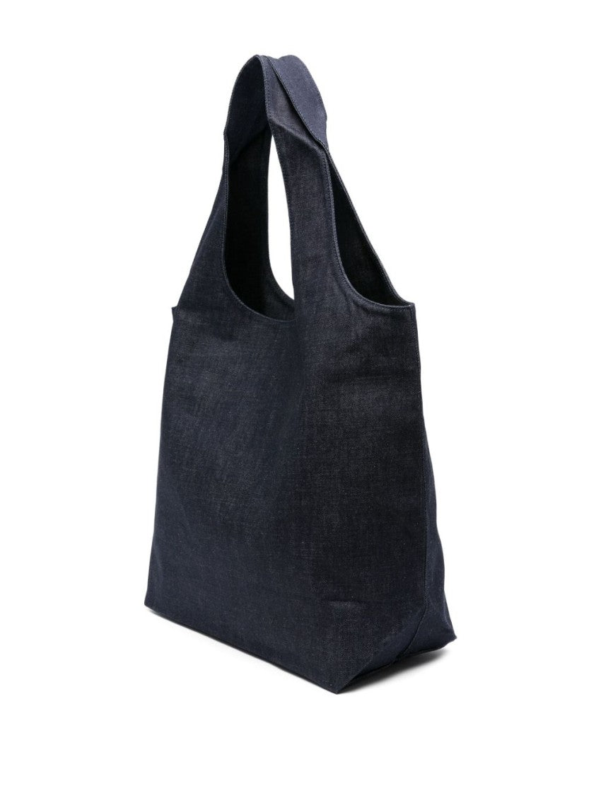 A.P.C. Spacious Black Cotton Tote Bag