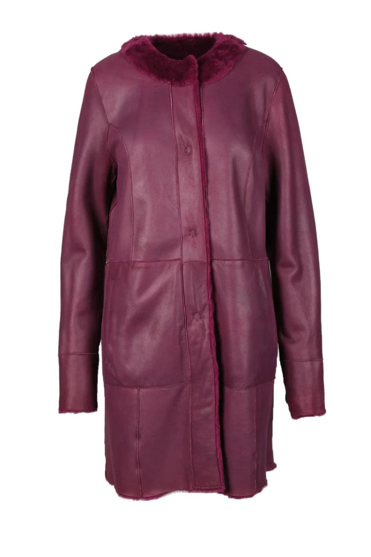 Drome Drome Leather Coat - Red