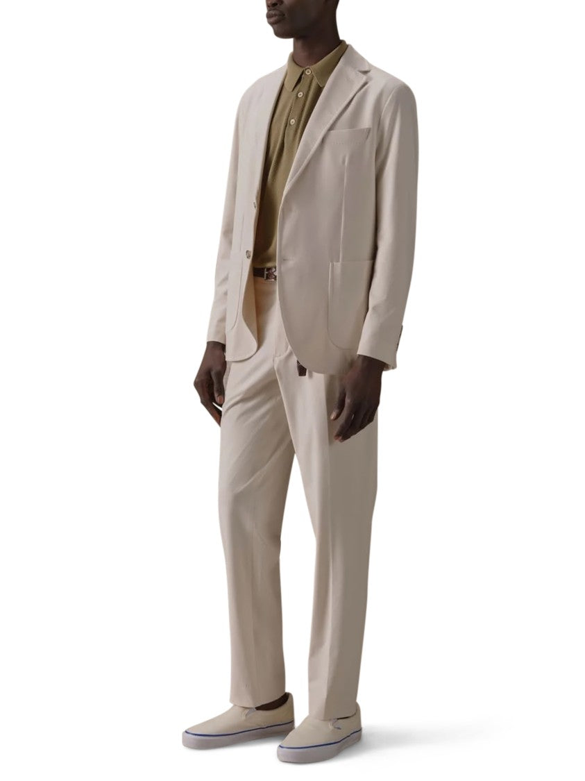 Circolo 1901 Tailored White Trousers With Straight Leg Cut