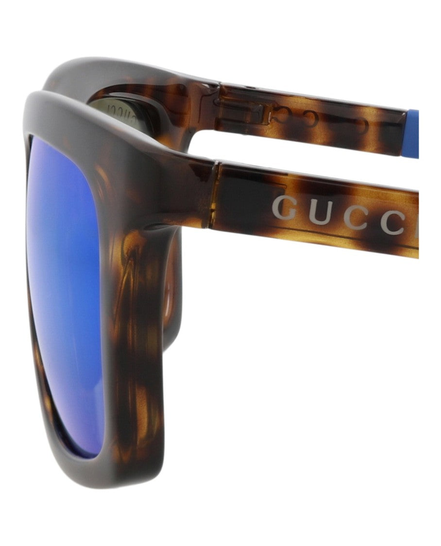 Gucci Square-Frame Injection Sunglasses