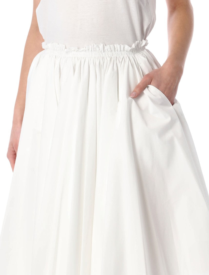Ami Paris Corolla Flared Corolla Cotton Midi Skirt