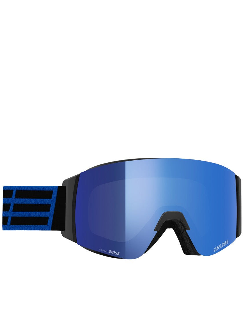 Salice Black Wide Curved Gradient Ski Goggles