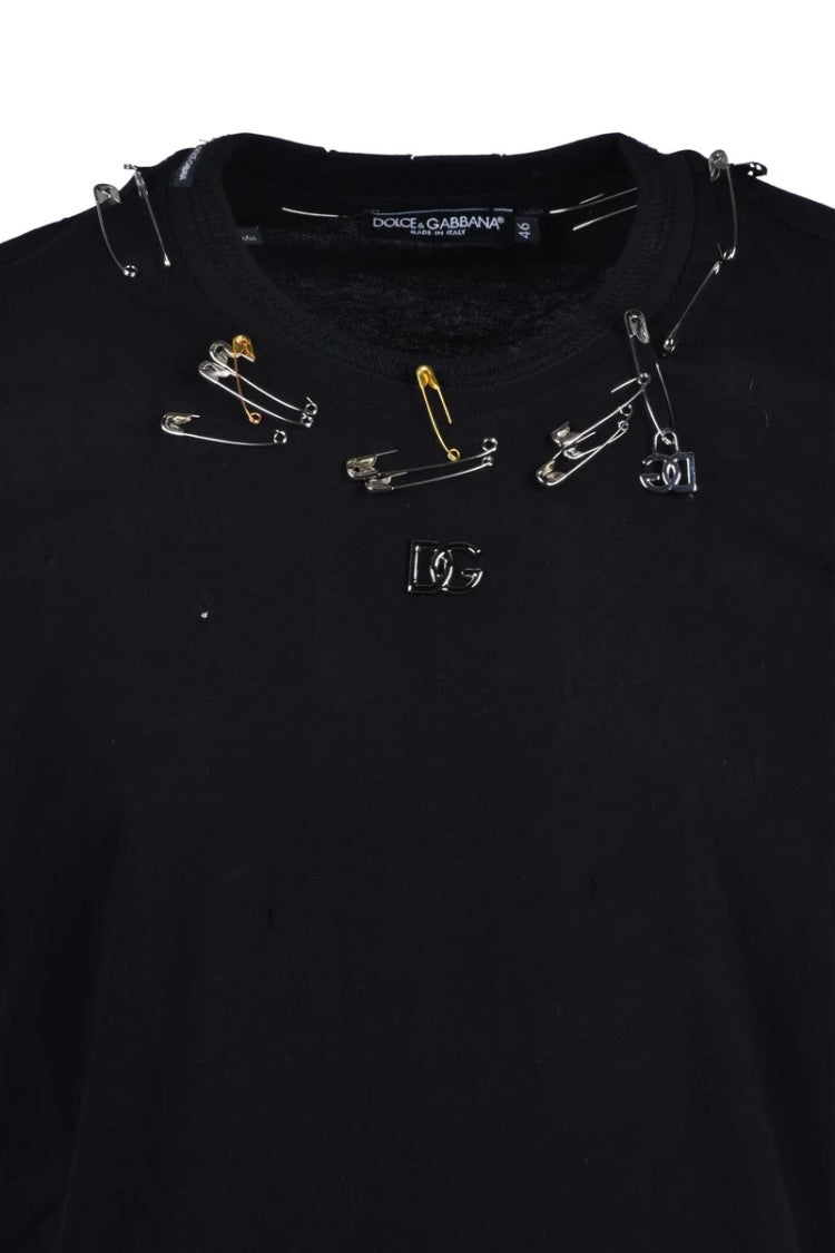 Dolce & Gabbana Short-Sleeve Black T-Shirt