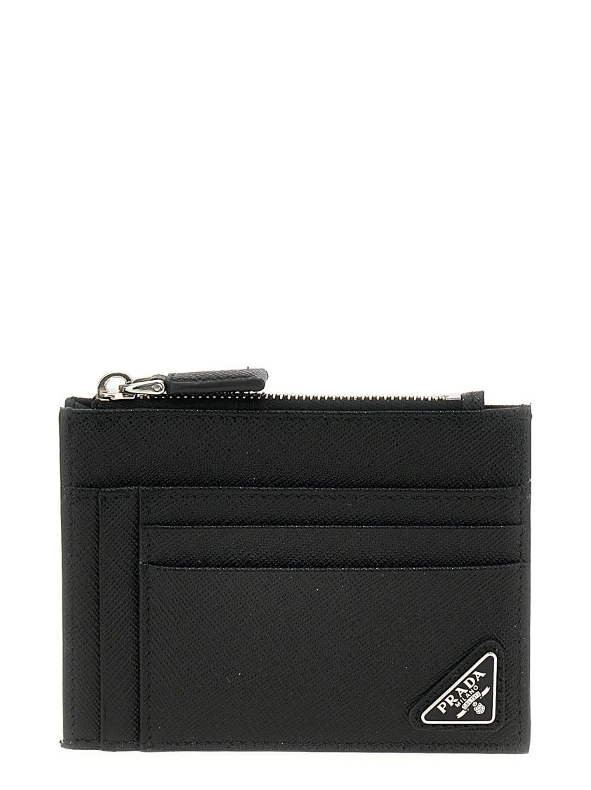 Prada Saffiano Logo Card Holder