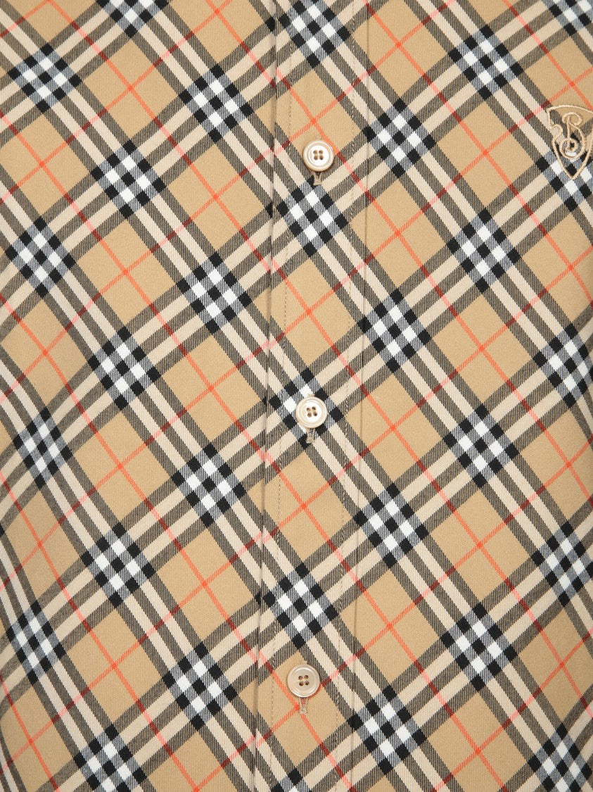 Burberry Classic Tartan Pattern Beige Shirt