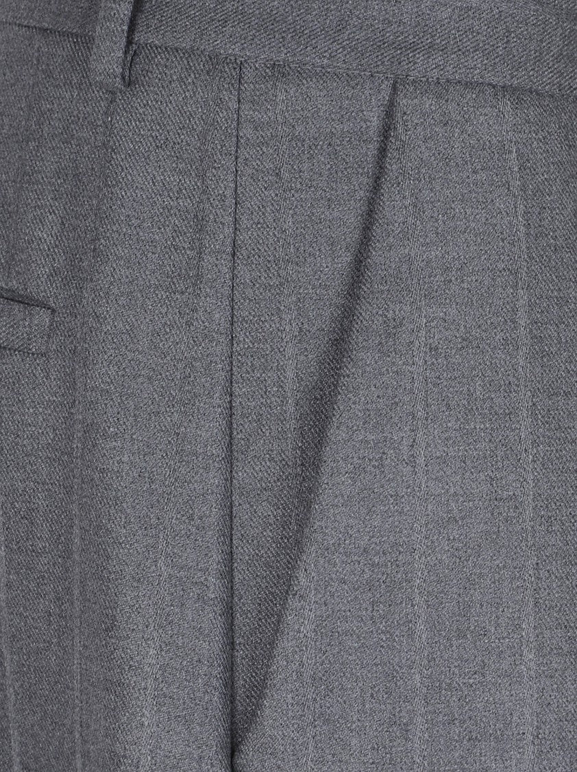 The Andamane Pinstriped Jacquard Tara Trousers