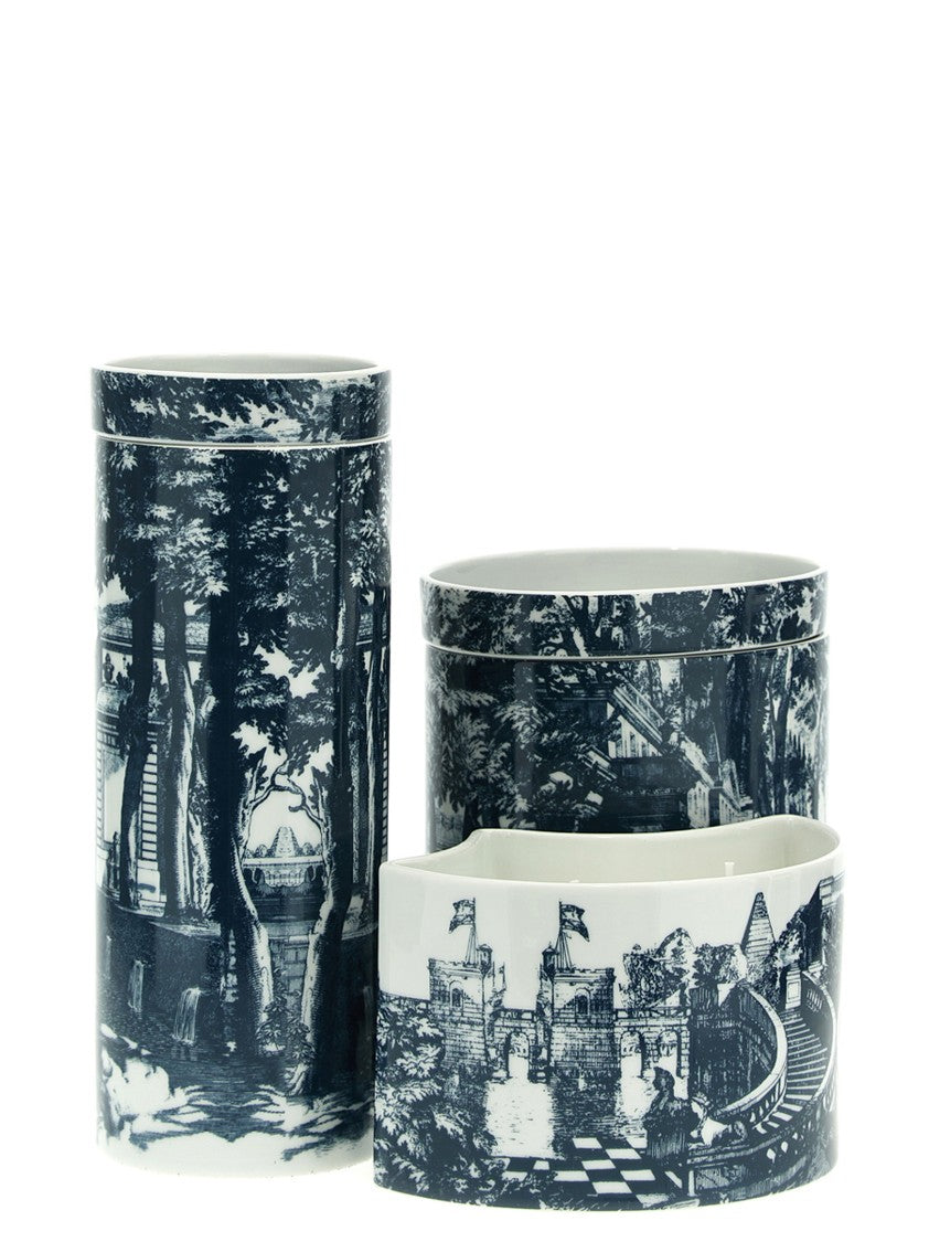 Fornasetti Set Of 3 Candles 'Nel Meanwhile - Eighteenth-Century Garden