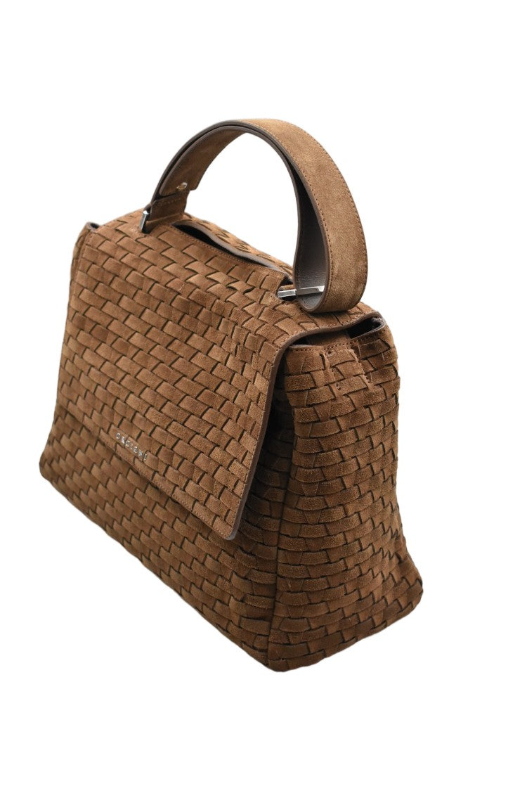Orciani Cocoa Elegant Chic Versatile Daily Handbag