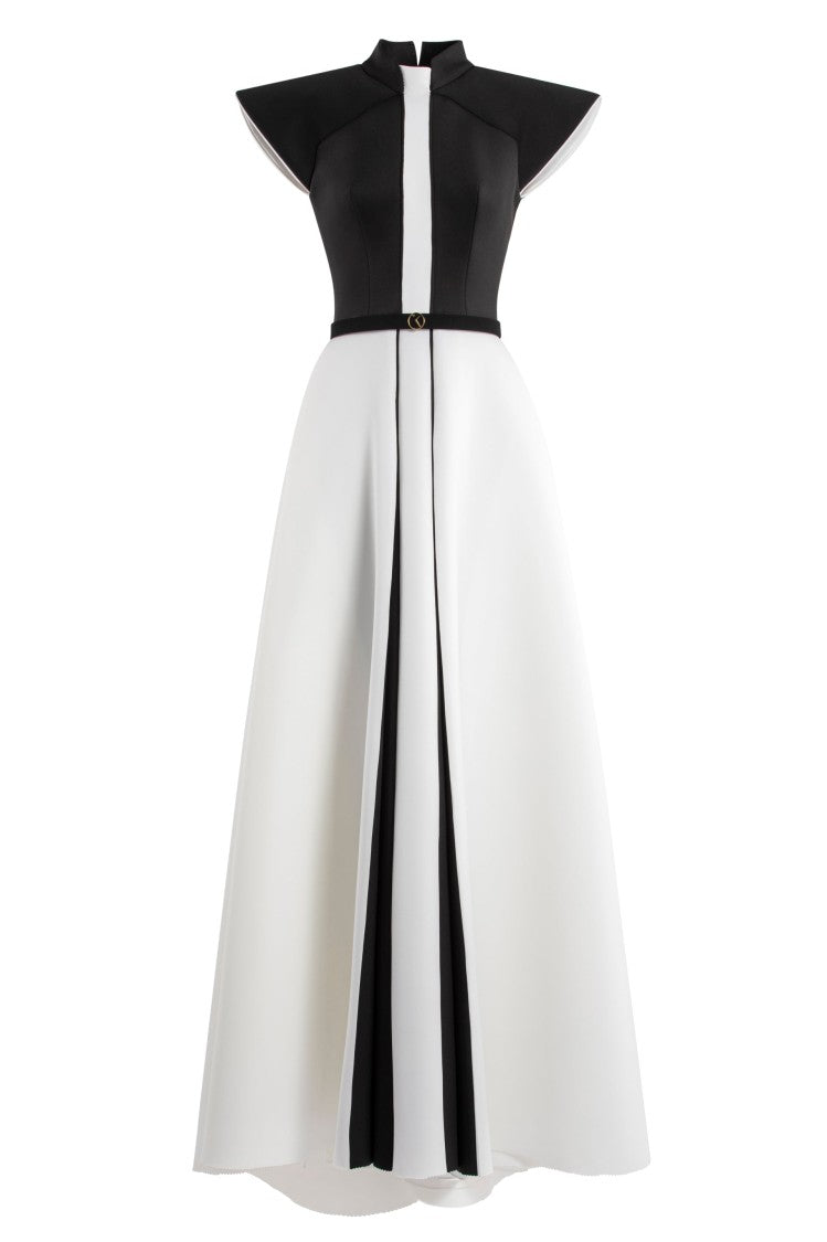 Saiid Kobeisy Neoprene Dress With Wide Shoulders