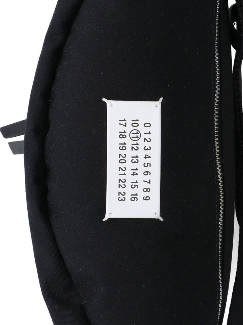 Maison Margiela Minimalist Black Waist Bag With Adjustable Strap