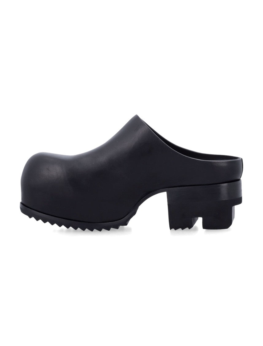 Rick Owens Ballast Mule With Silhouette And Rounded Toe