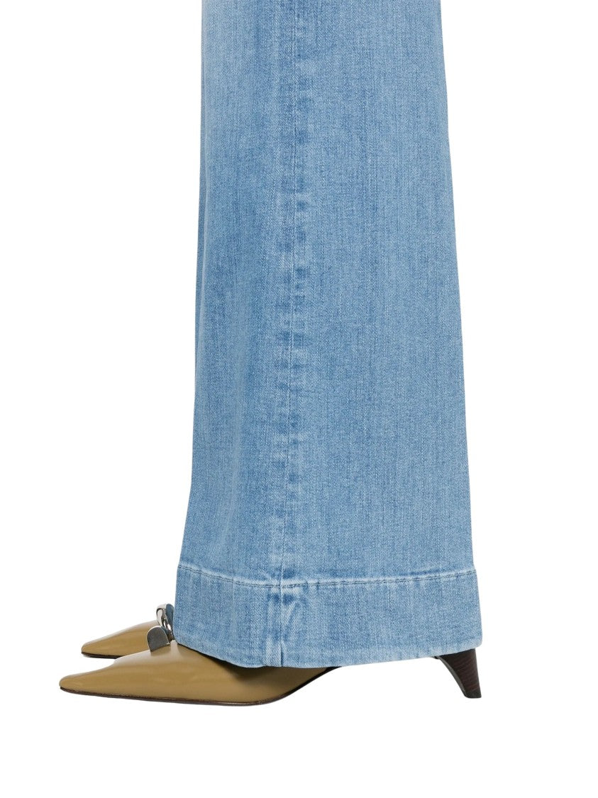 7 For All Mankind Wide-Leg Denim Jeans With High Waist