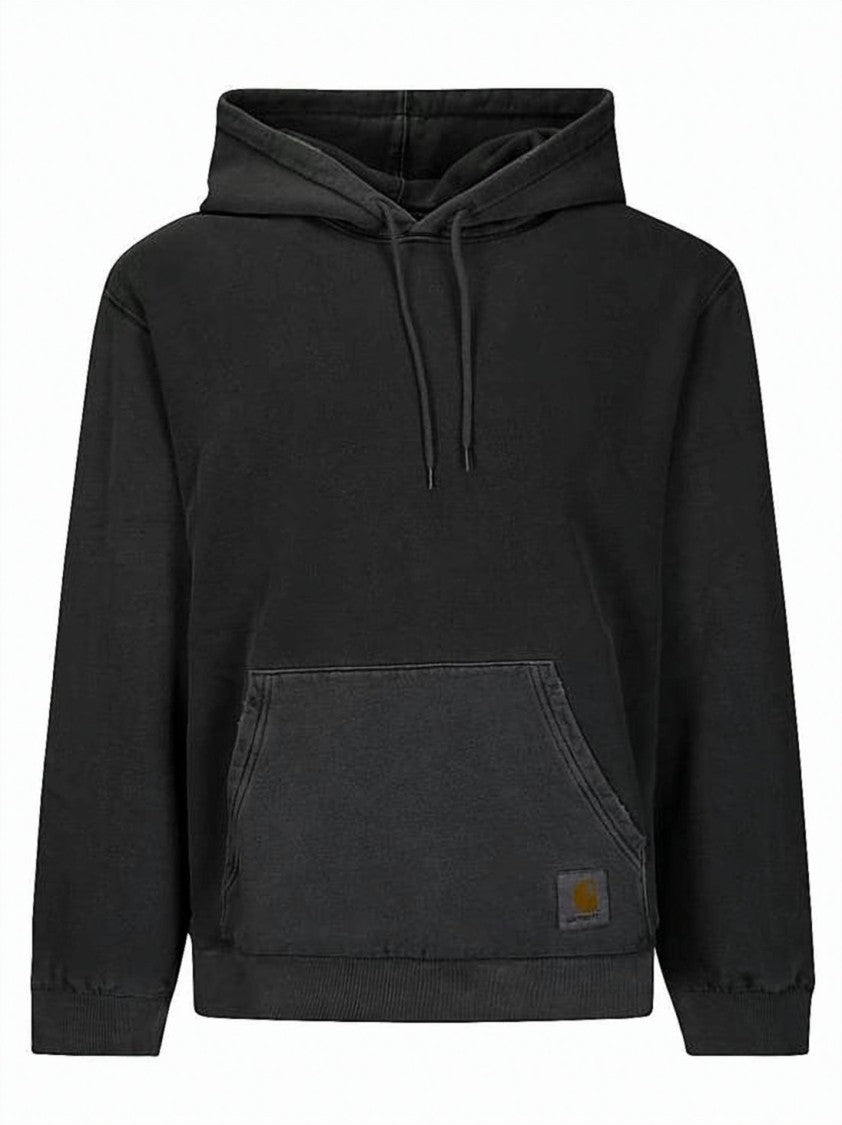 Carhartt Wip Relaxed Fit Black Hoodie With Kangaroo Pocket