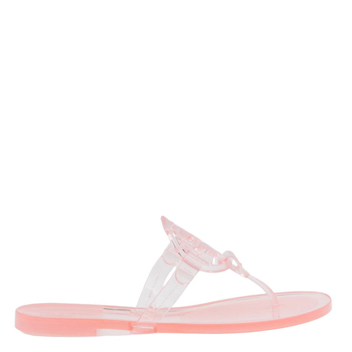 Tory Burch Translucent Pink Flat Sandals With Thong Strap