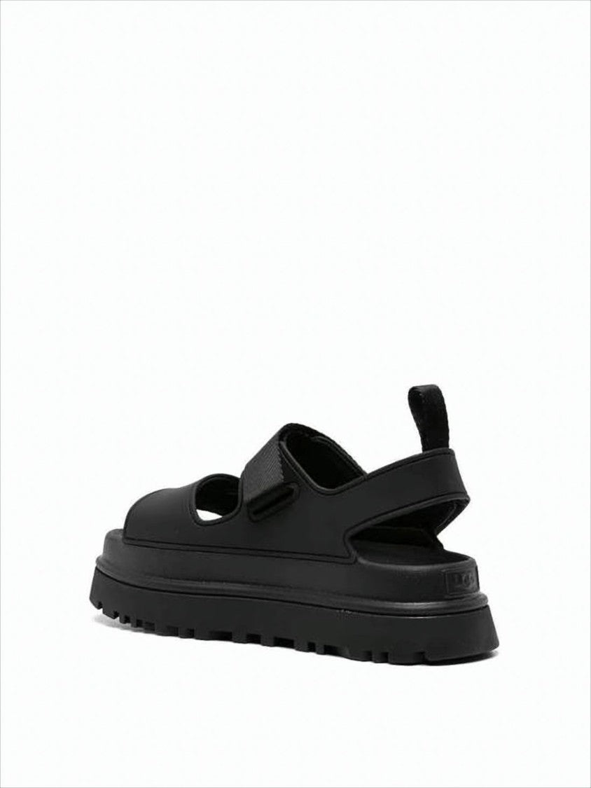 Ugg Contemporary Black Sandals With Sole