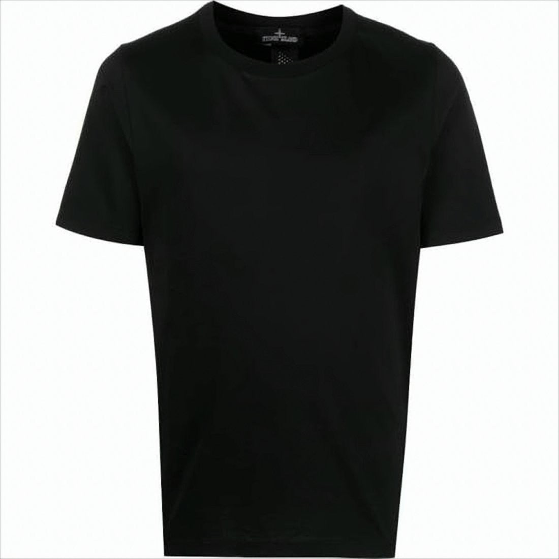Stone Island Classic Crew Neck Short-Sleeved T-Shirt With Bold Graphic