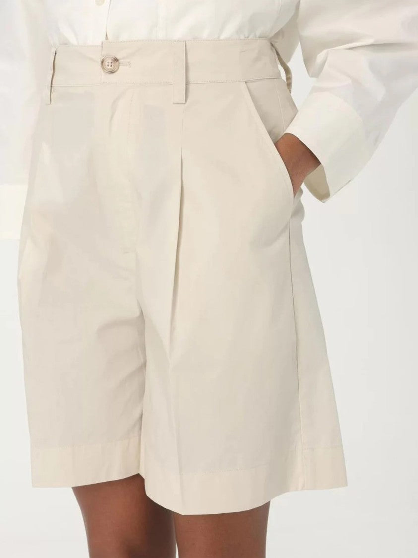 Woolrich High-Waisted Tailored Shorts With Button Closure