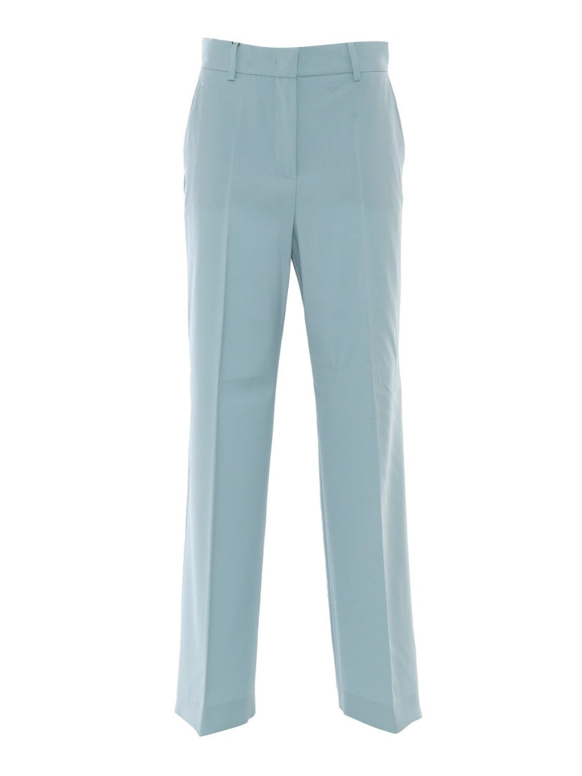 Max Mara Tailored Neutrals Long Trousers With Straight Leg