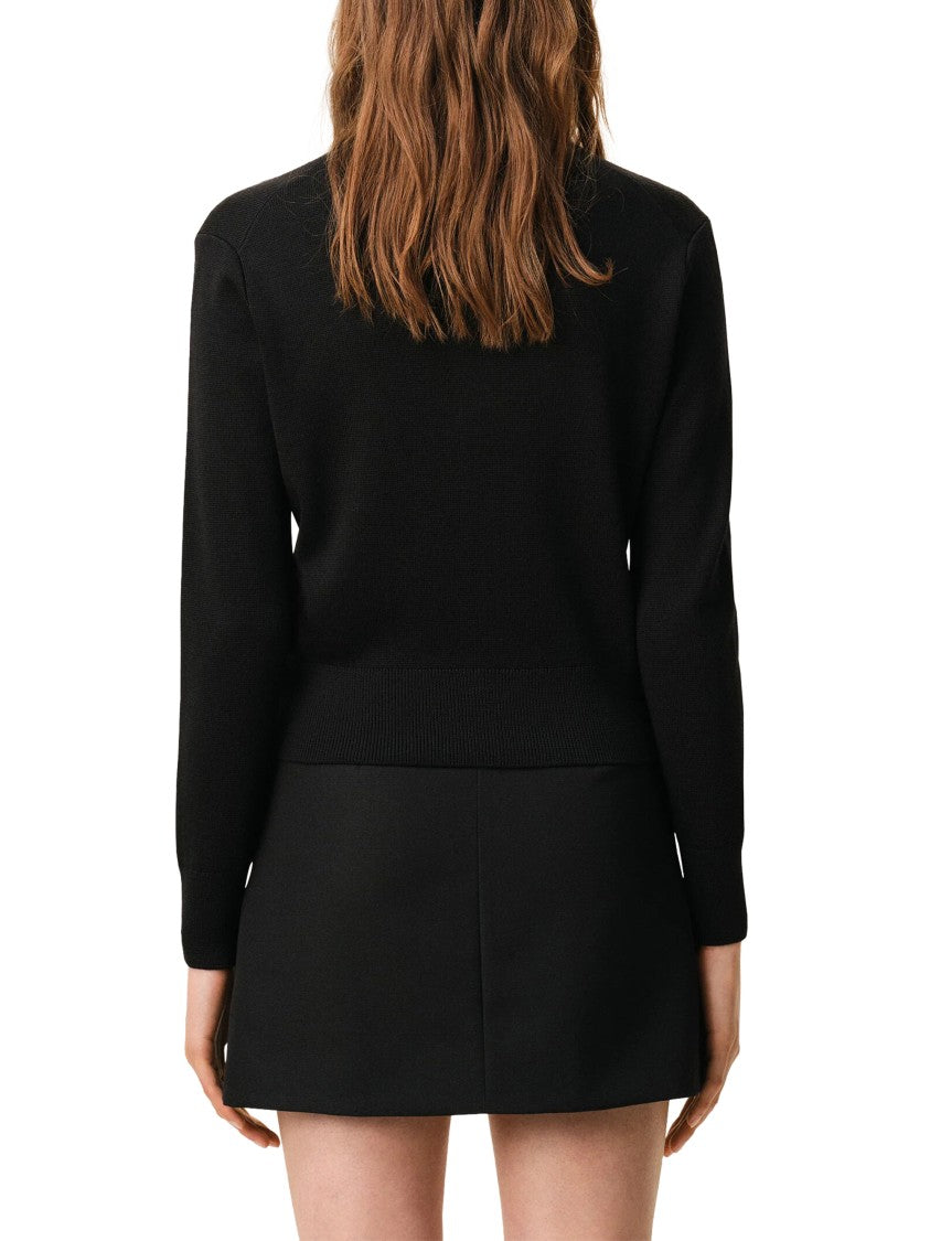 Ami Paris Quota Ami De Coeur Crewneck Cardigan