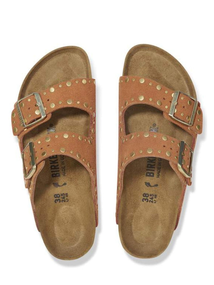 Birkenstock Brown Suede Arizona Rivet Sandals