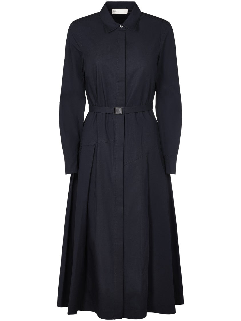 Tory Burch Pleated Cotton Shirt Dress