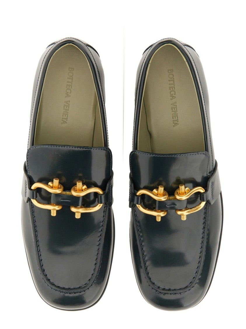 Bottega Veneta Inkwell Moccasin With Rubber Sole And Minimalistic Design