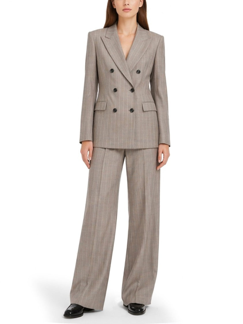 Tagliatore Wool Silk Blend Pinstripe Suit