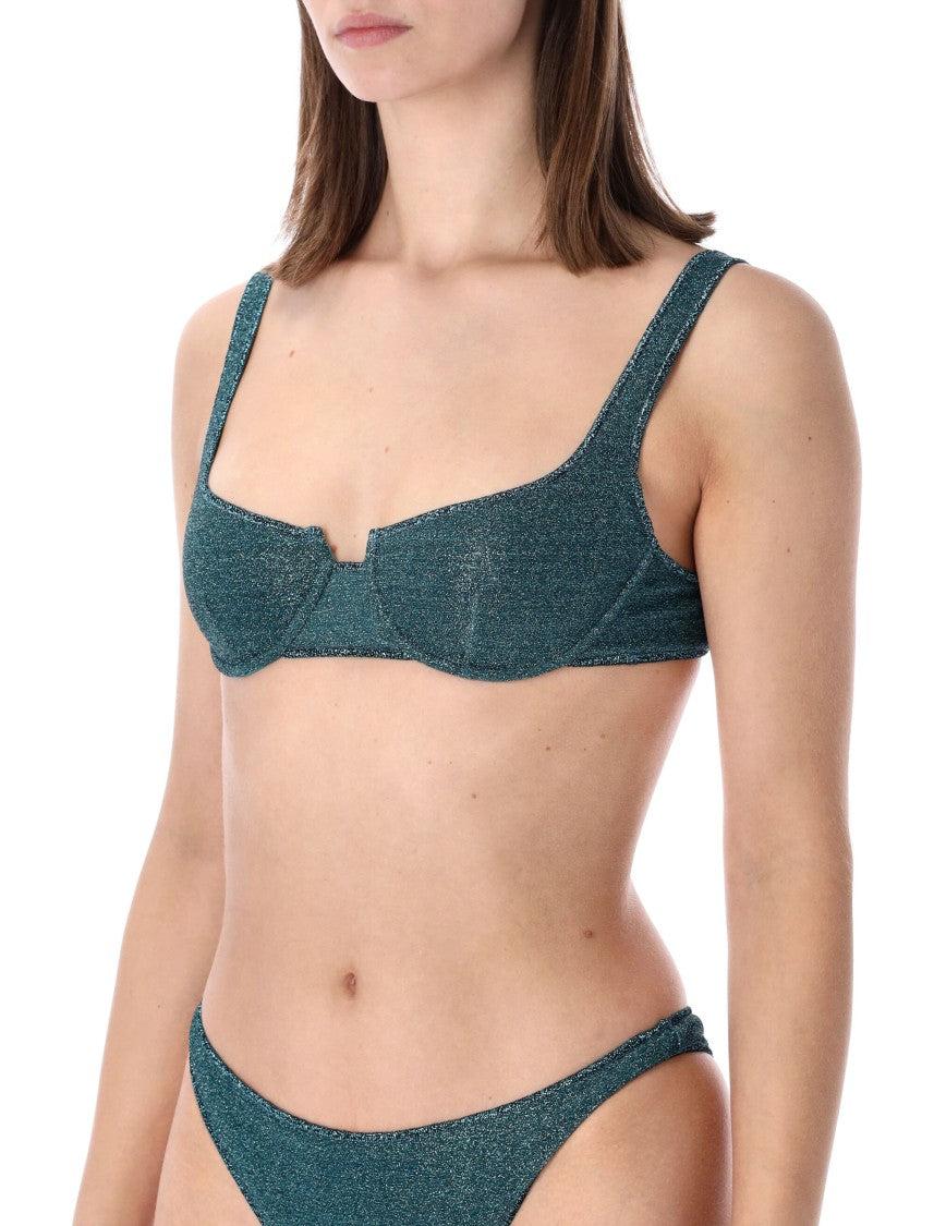 Oséree Lumiere Shimmering Balconette Bikini Top