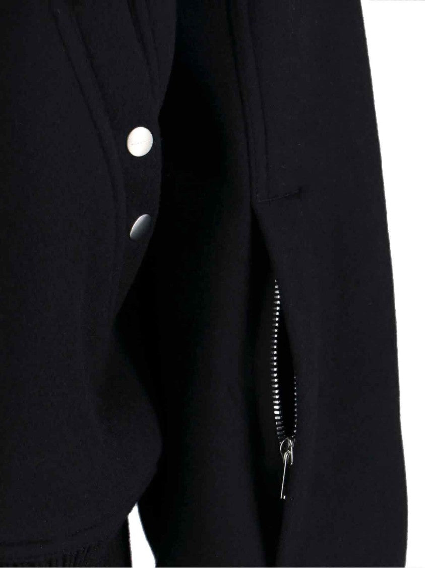 Rick Owens Structured Black Jacket With Minimalist Design
