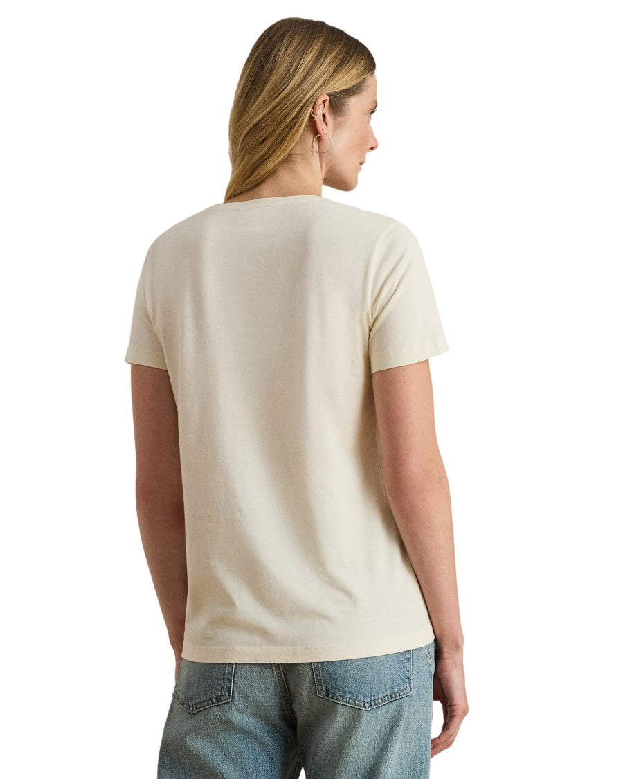 Lauren Ralph Lauren Ornamental Embroidered Short Sleeve T-Shirt