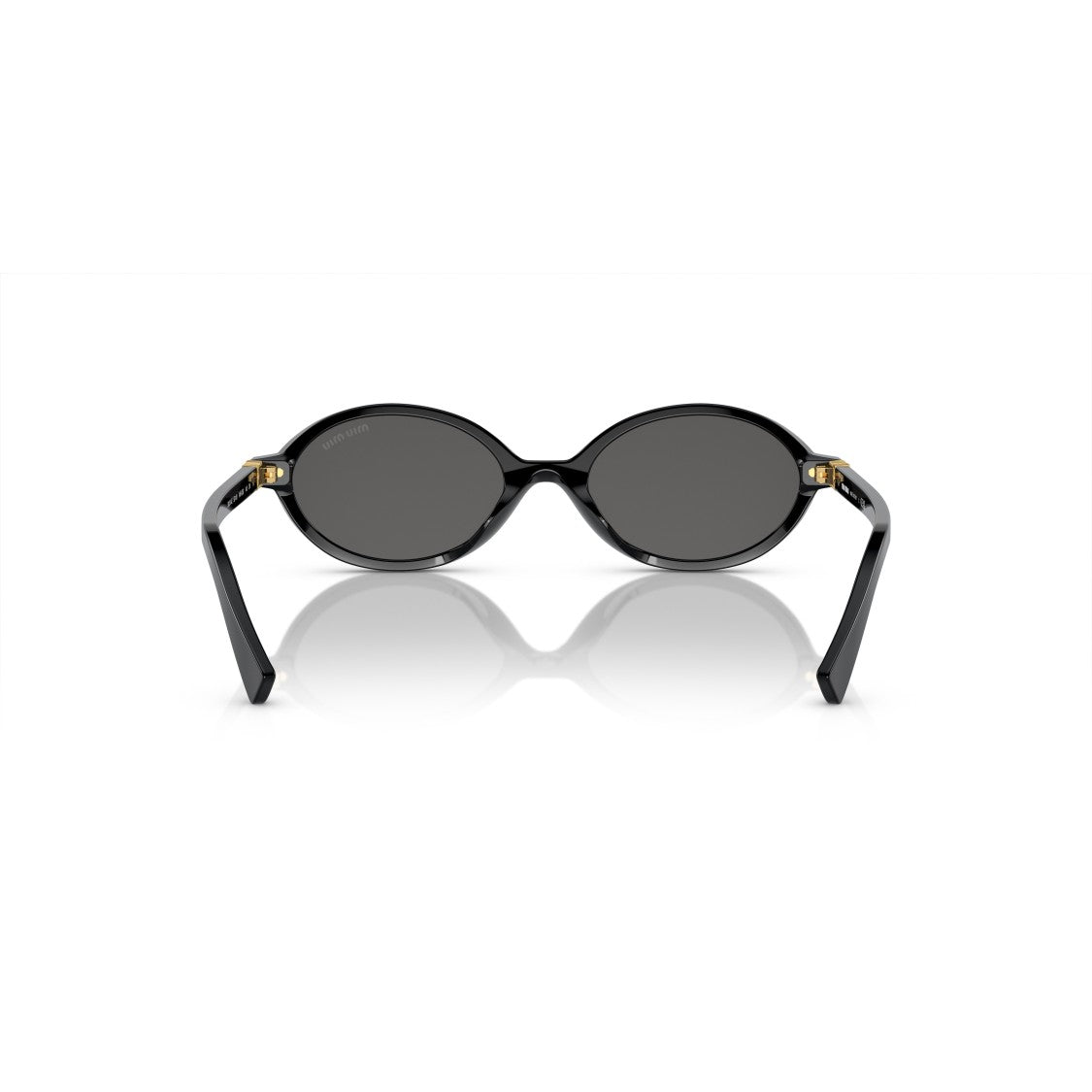 Miu Miu 0Mu 04Zs Oval-Frame Black Acetate Sunglasses