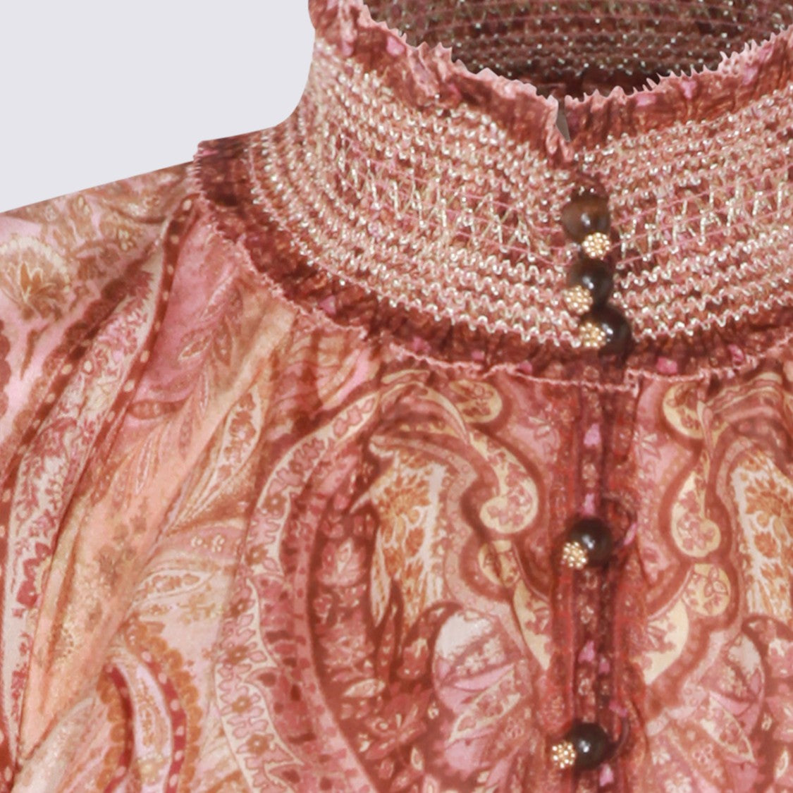 Zimmermann Burgundy Silk Top
