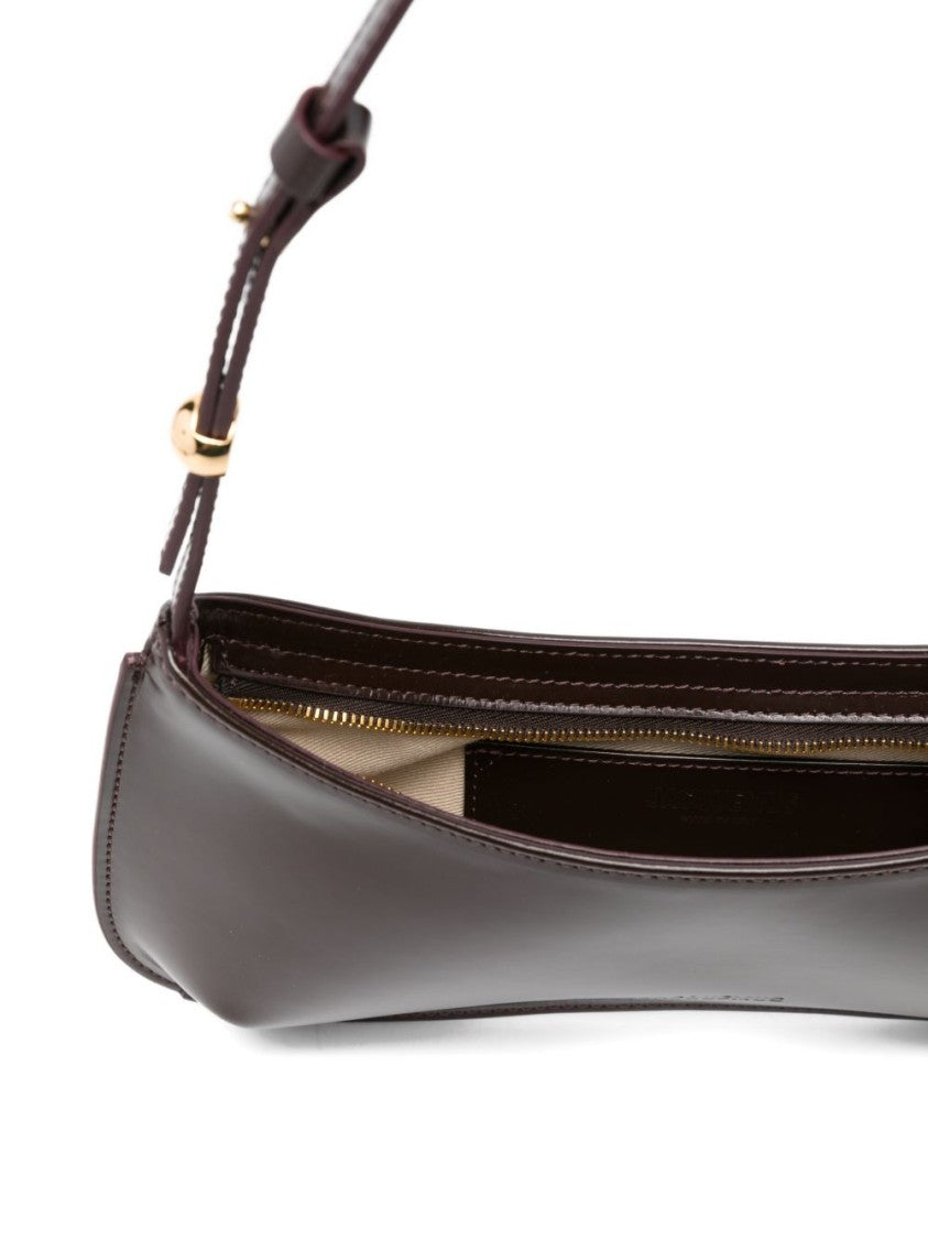Jacquemus Dark Red Shoulder Bag With Adjustable Strap