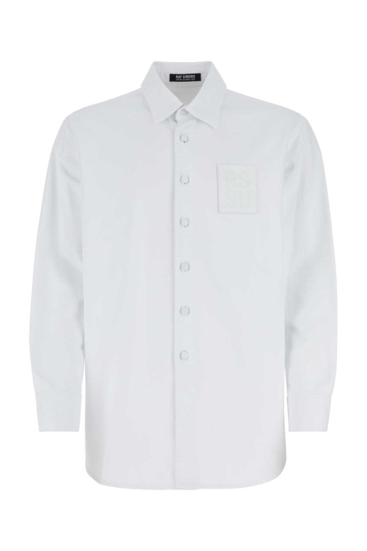 Raf Simons White Denim Shirt