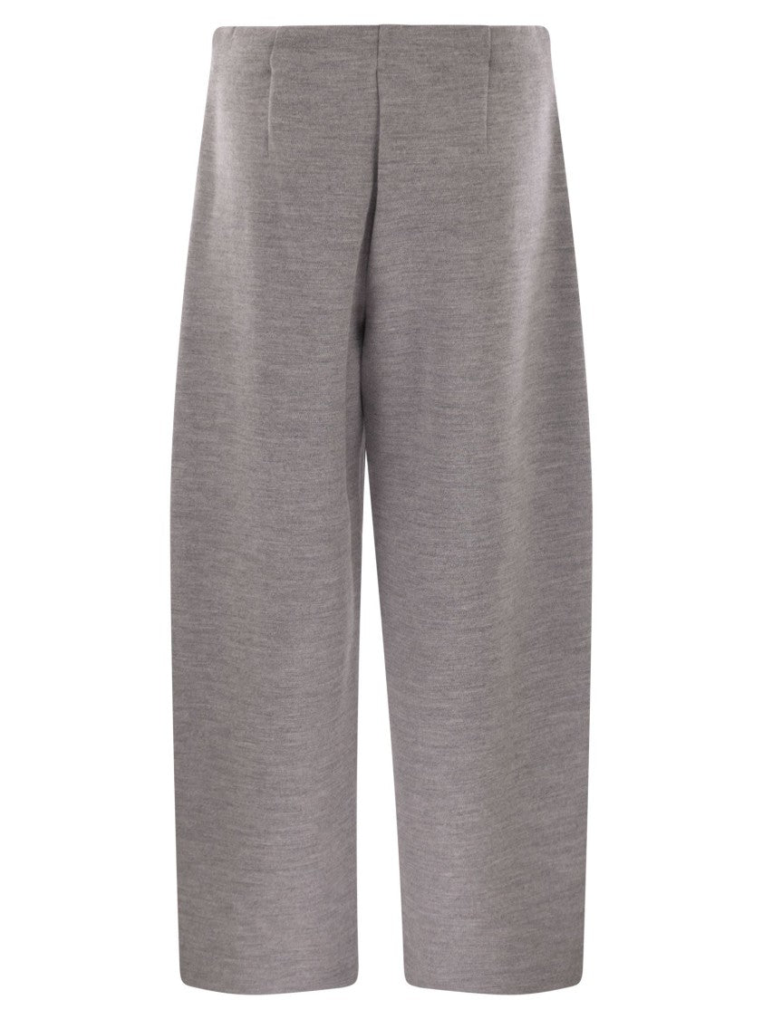Max Mara Ebrien - Double Wool And Cotton Trousers